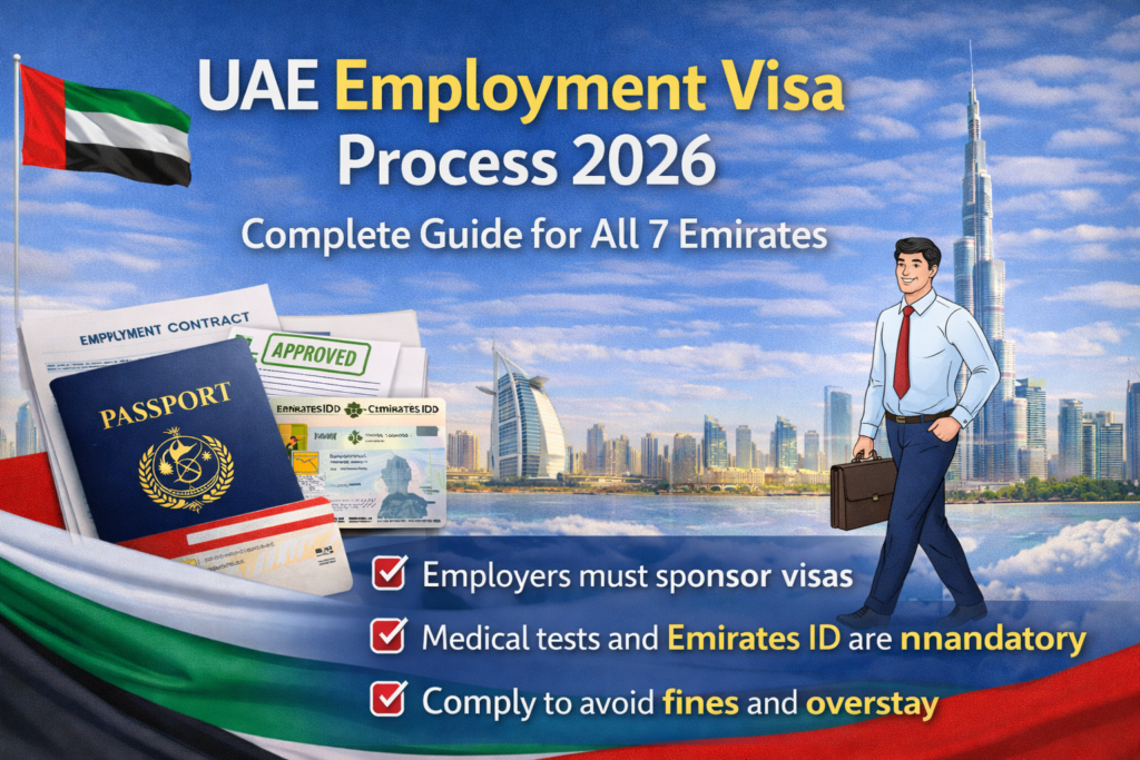 UAE Employment Visa Process 2026: Complete Guide for All 7 Emirates