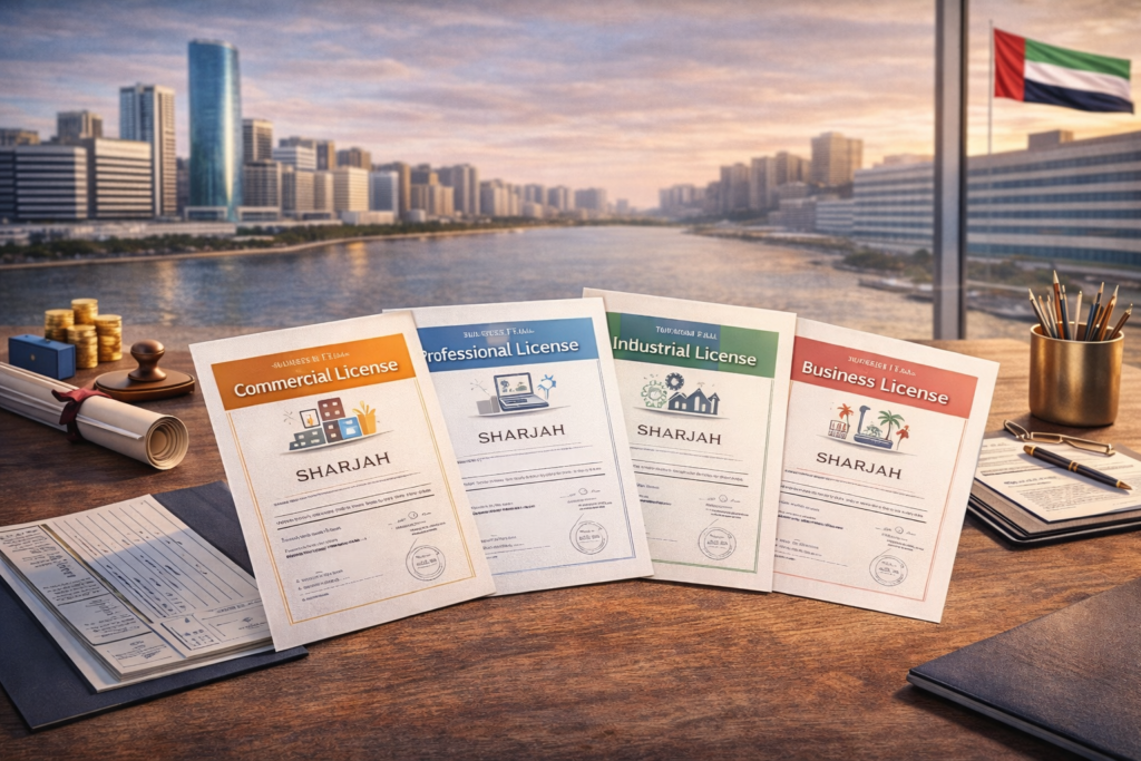 Business License Types Available in Sharjah