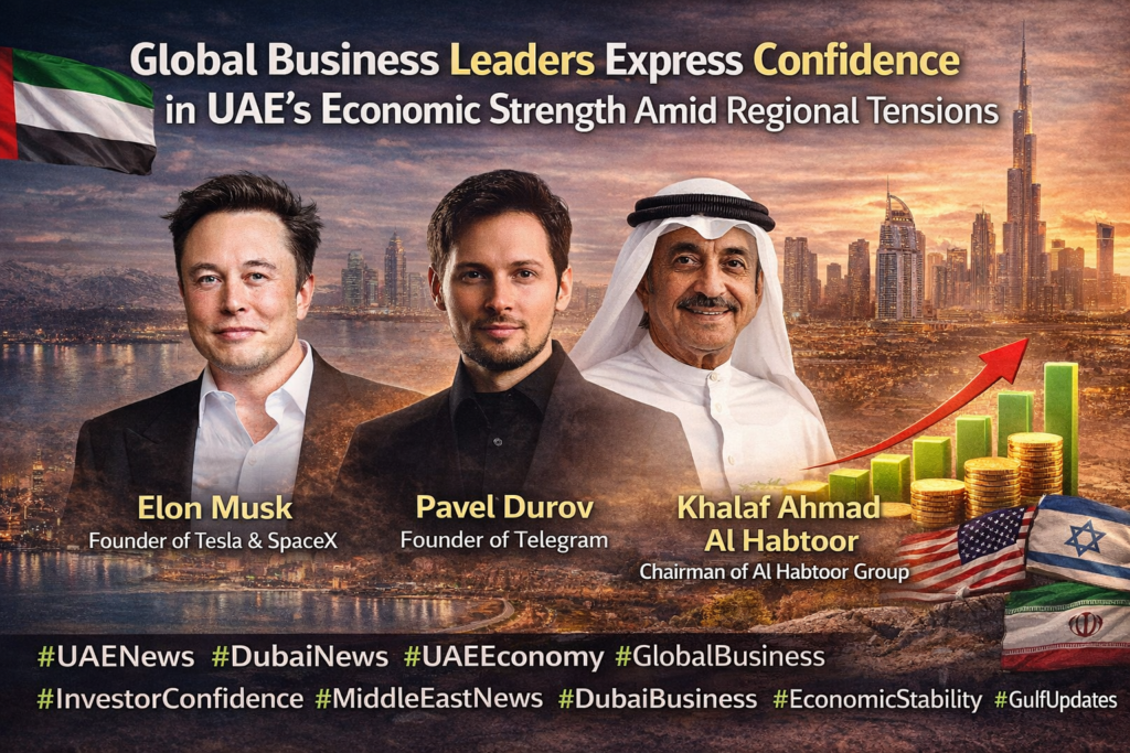 Global Business Leaders Express Confidence in UAE’s Economic Strength Amid Regional Tensions